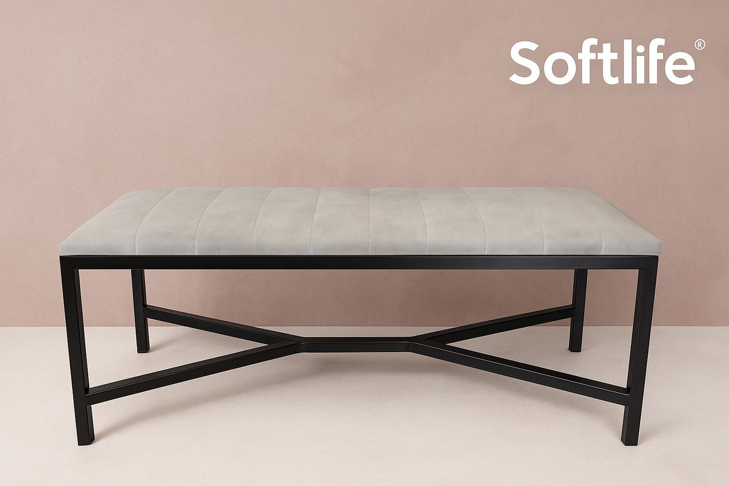 Softlife Pin Decorated Upholstered Bench