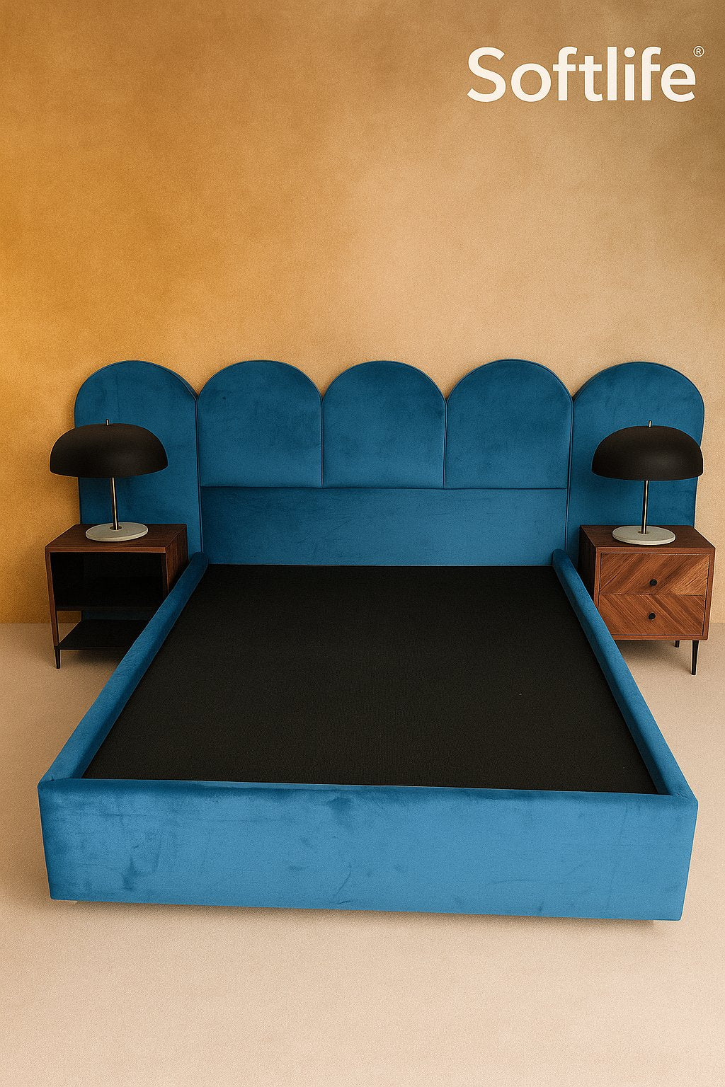 Softlife Sleigh Bed with Mattress – Luxury Comfort & Timeless Design