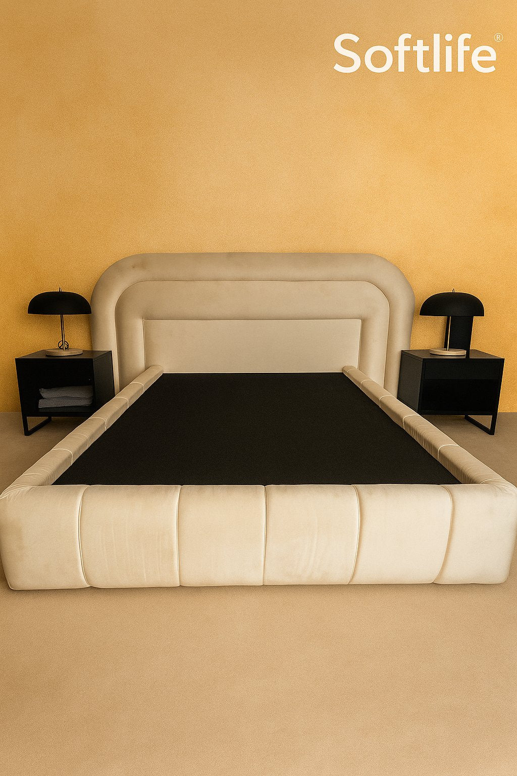 Softlife Sleigh Bed with Mattress – Luxury Comfort & Timeless Design